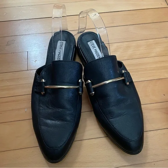 Steve Madden slip on mules size8 Laaura leather upper. - Picture 1 of 4